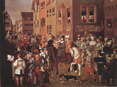 Franz Pforr Entry of Emperor Rudolf of Habsburg into Basel in 1273 (mk22)